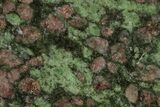 3" Polished Pyrope, Forsterite, Diopside & Omphacite Section- Norway - #131436-1